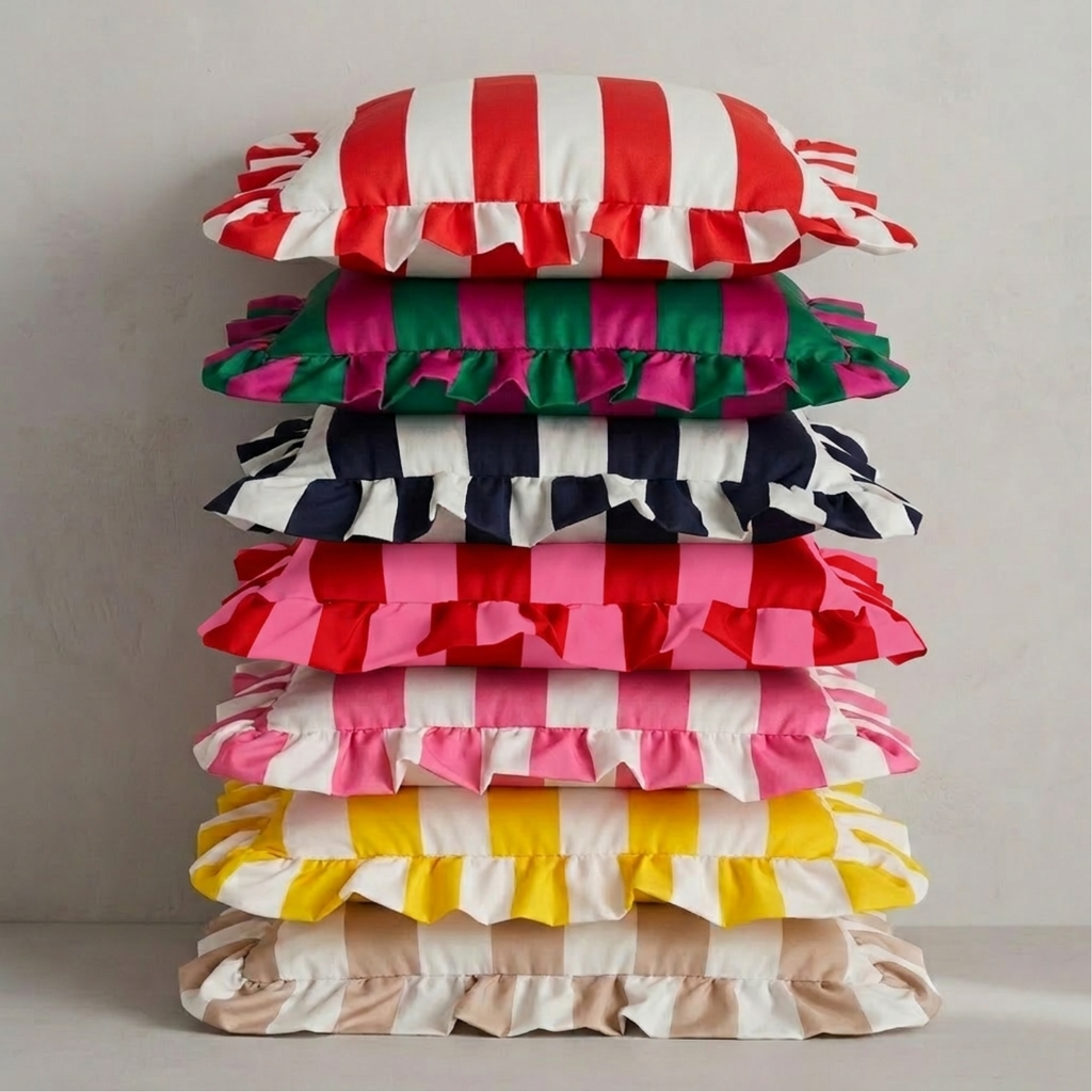 Housse de coussin photo brodée