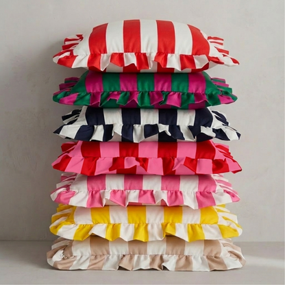 Housse de coussin photo brodée